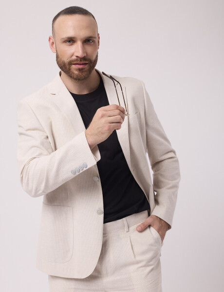 Saco lino rayado Saco lino rayado