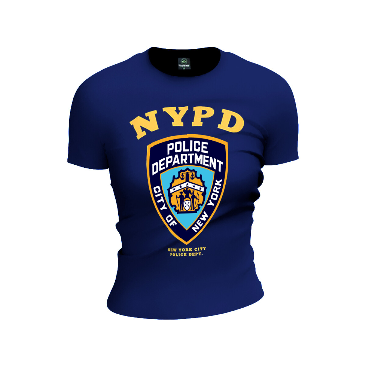 Remera manga corta dama Police NYPD - Azul 