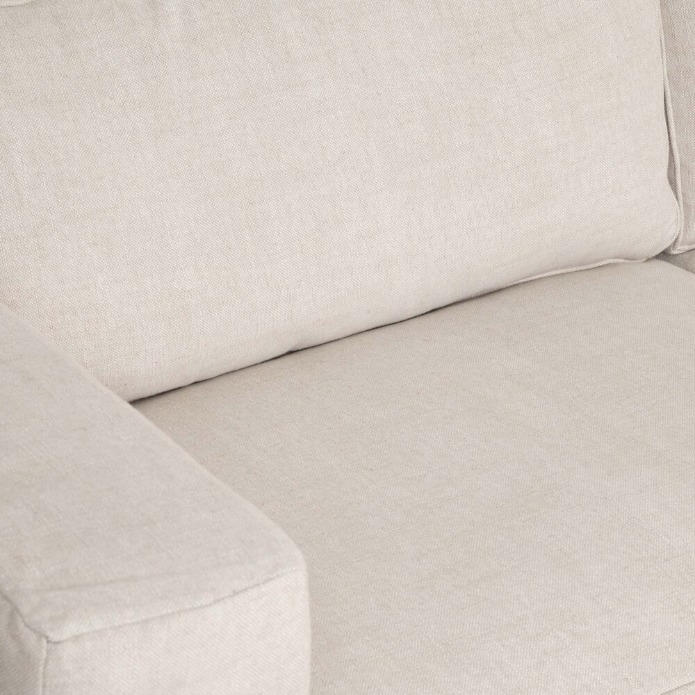 SOFÁ CON FUNDA DESMONTTABLE 3 CUERPOS TELA-Y-MADERA NATURAL-BEIGE CHARLIE NATURAL