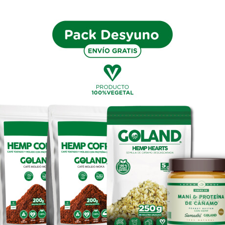 PACK DESAYUNO | 2 Hemp Coffee 200G + Hemp Hearts 250G + Crema de Maní con Proteína 190G | ENVÍO GRATIS PACK DESAYUNO | 2 Hemp Coffee 200G + Hemp Hearts 250G + Crema de Maní con Proteína 190G | ENVÍO GRATIS