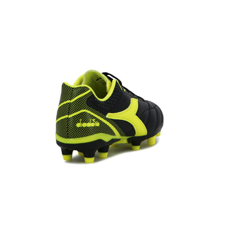 Diadora Futbol Tifosi II MD Junior - Negro-Amarillo Fluor Negro-Amarillo Fluo