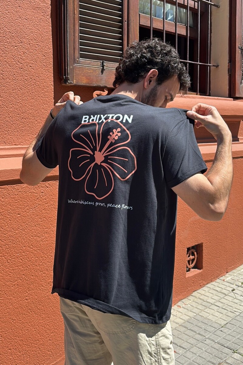 Camiseta Hibisco Brixton Negra
