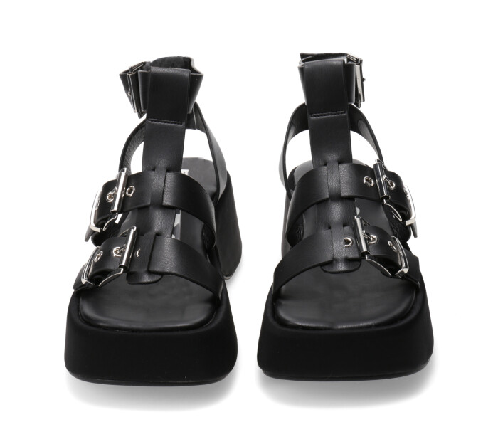 Sandalia MANITOBA con tiras y hebillas Black