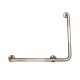 BARRA FIJA EN L METAL ACERO INOXIDABLE 304 COLOR CROMO CROMO