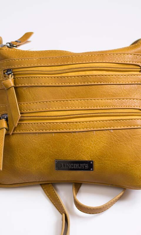 BANDOLERITA MORRAL ROSA MOSTAZA