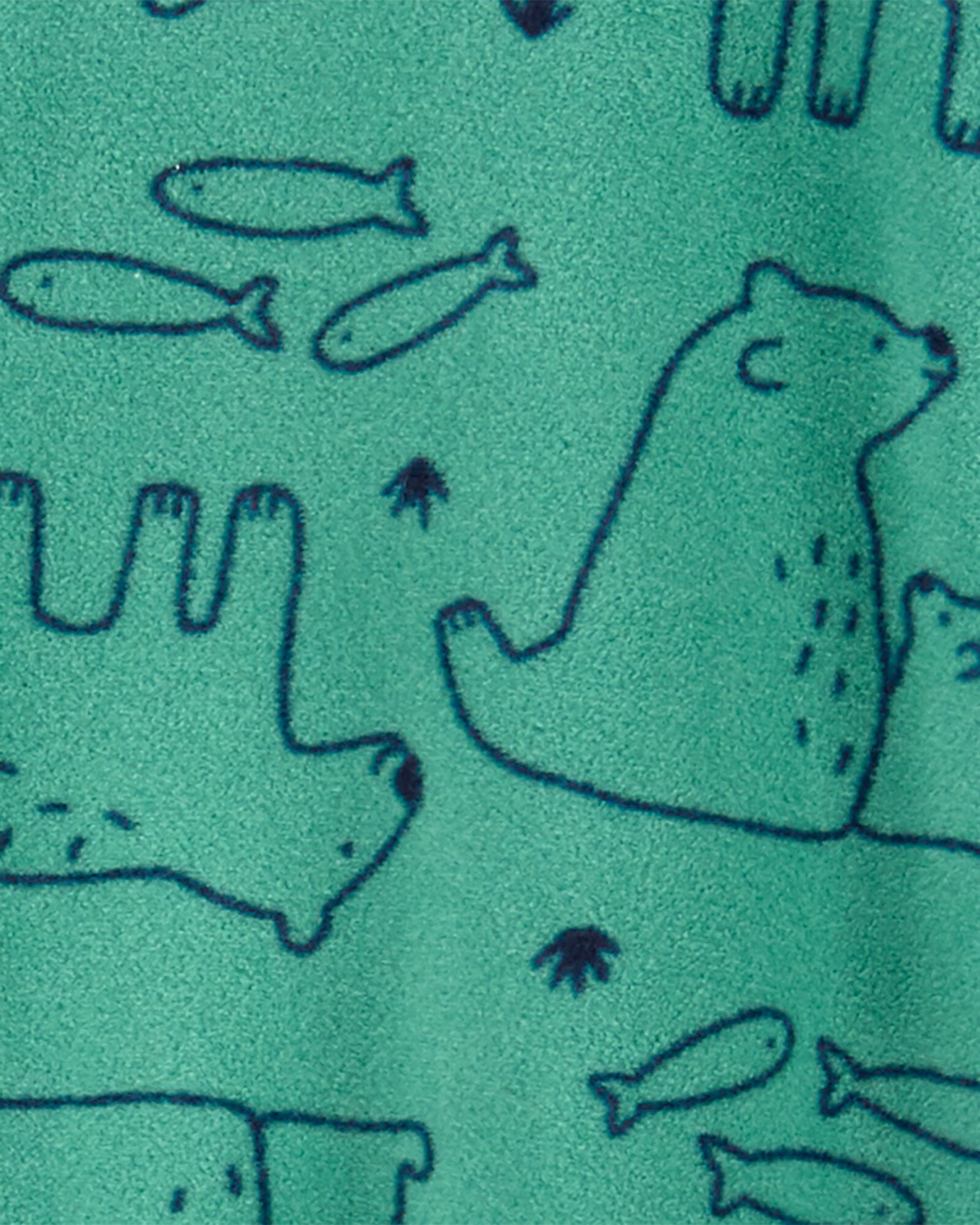 Pijama de 1 pieza de micropolar con pie osos polares 0