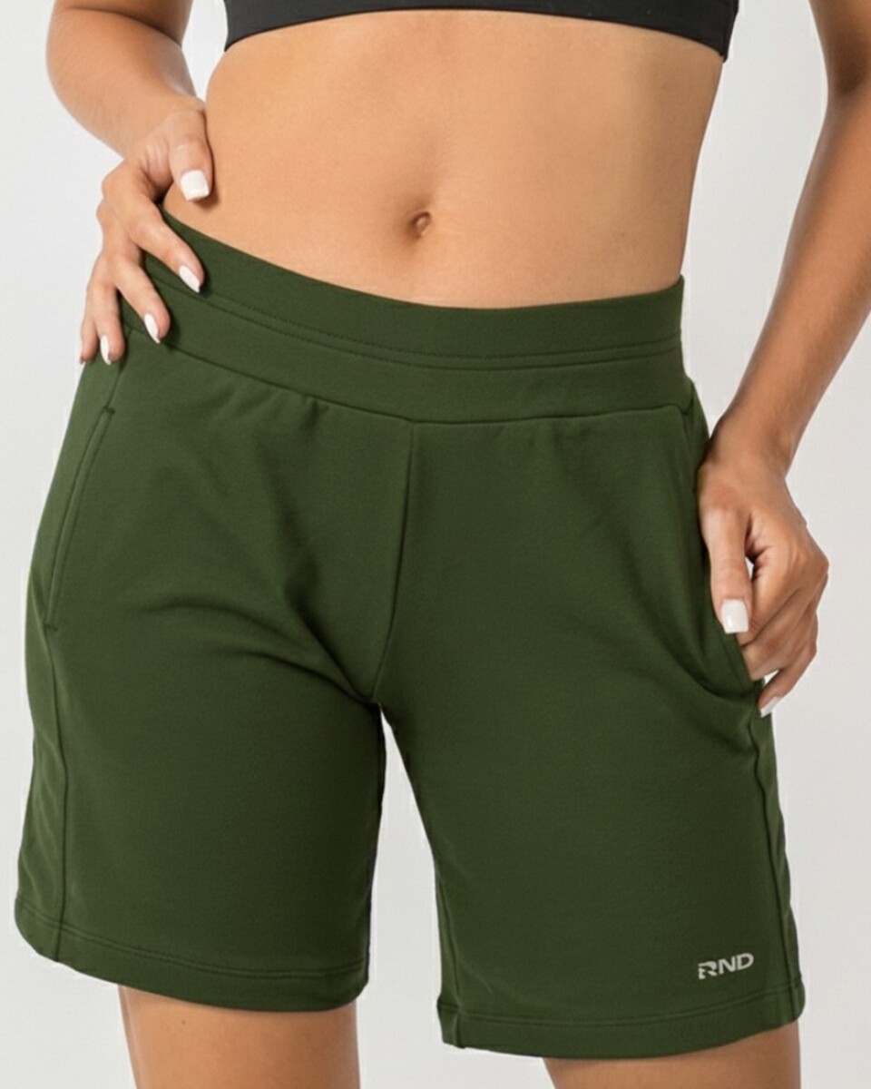 Short de Terry. - Verde Musgo 