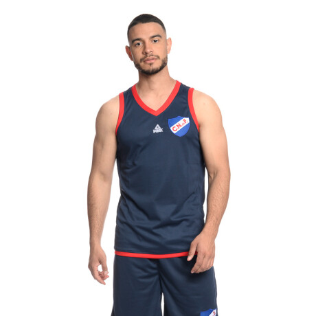 Camiseta Basketball 2021 Nacional Hombre Azul Marino, Rojo, Blanco