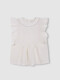 Blusa Con Volantes Blanco
