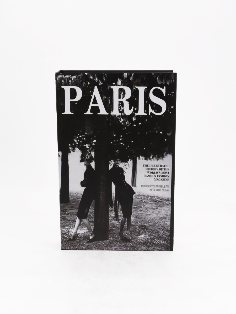 LIBRO CAJA PARIS DECORATIVO - NEGRO 
