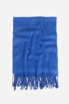 Pashmina flecos azul