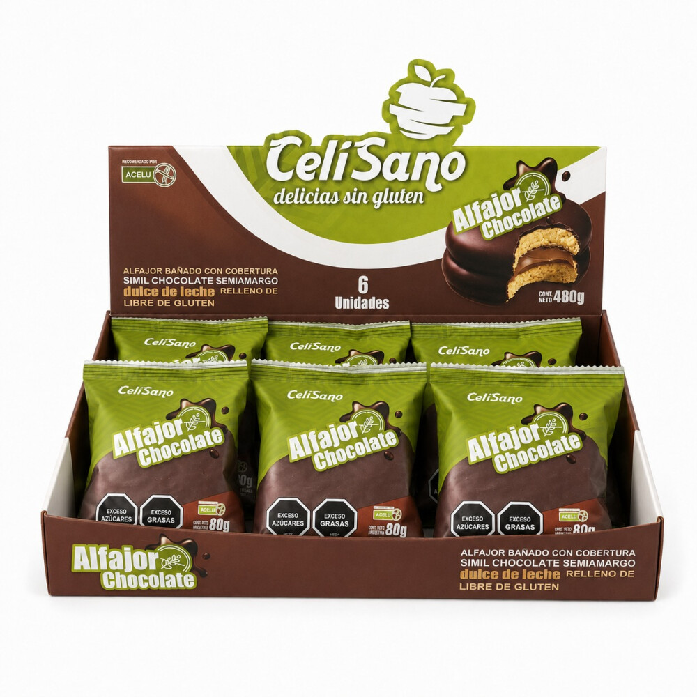 Alfajor choco negro x 6 unidades Alfajor choco negro x 6 unidades