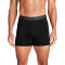 UA PERFORMANCE COTTON - SOLID 6 IN 3PK BLK