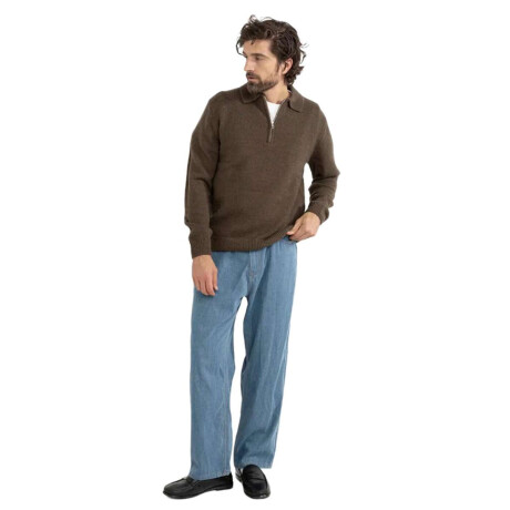 Buzo Rhythm Quarter Zip Marron