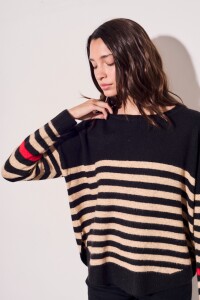 Sweater Rayado Beige