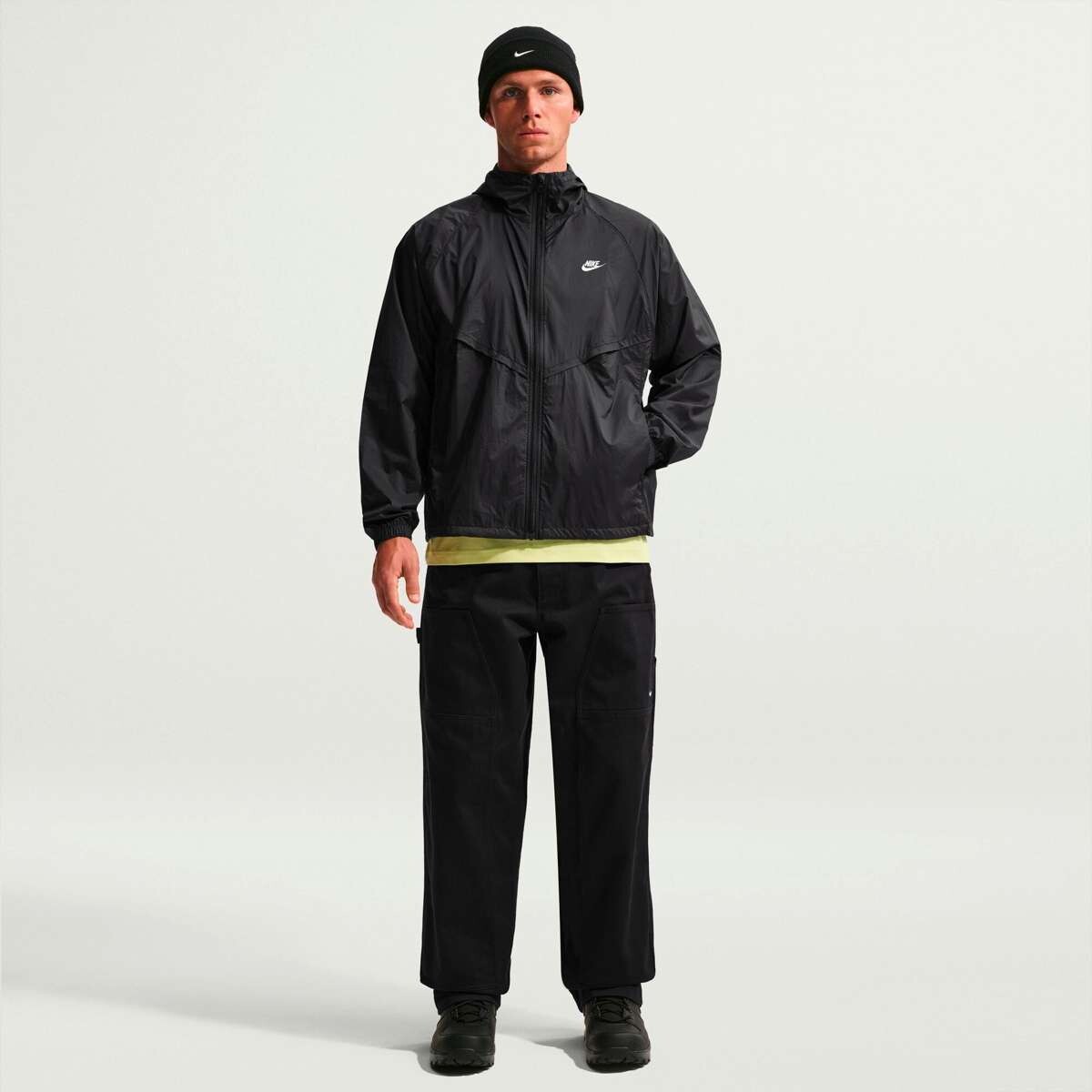 Abrigo Nike Windrunner de Hombre - negro 