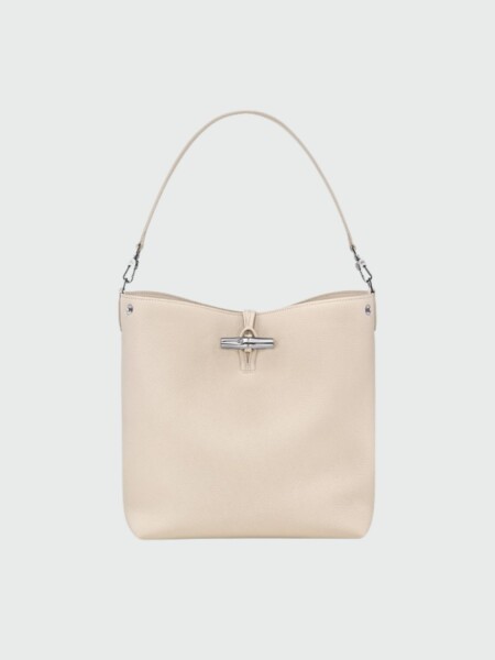 Longchamp -Le Roseau M Shoulder Bag Beige