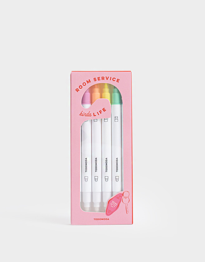 Resaltadores Set Grande Set De Resaltadores Hotel Tm - Combinacion Multicolor