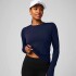 Polo Manga Larga Feather Tech+ Long-Sleeve Top Mujer Deep Navy