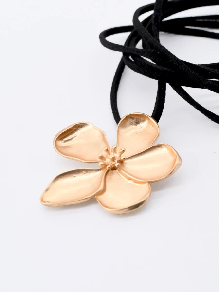 CHOCKER FLOR DORADO