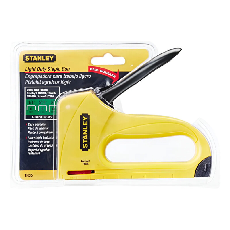 ENGRAMPADORA STANLEY LIV. PLASTICA C/SELEC AMARILLA ENGRAMPADORA STANLEY LIV. PLASTICA C/SELEC AMARILLA