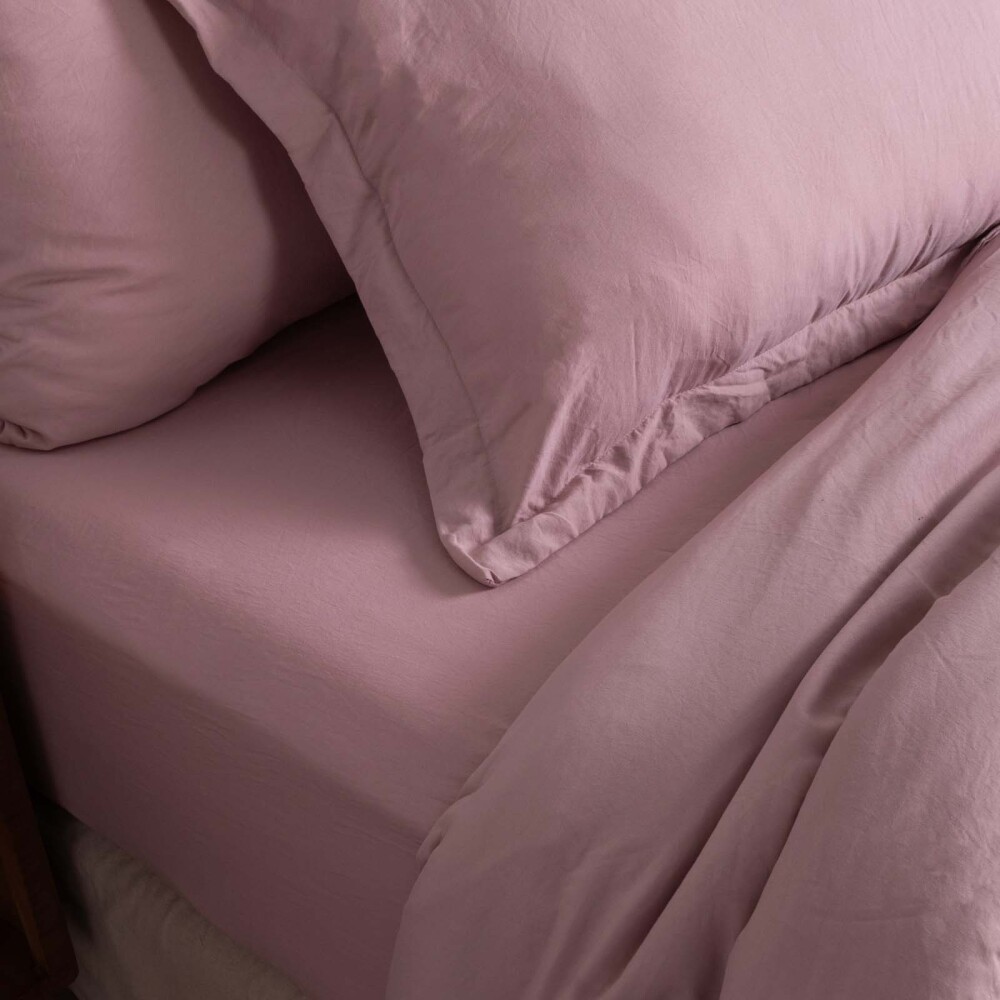 SET ACOLCHADO 1 PLAZA POLIESTER ROSA PREWASHED