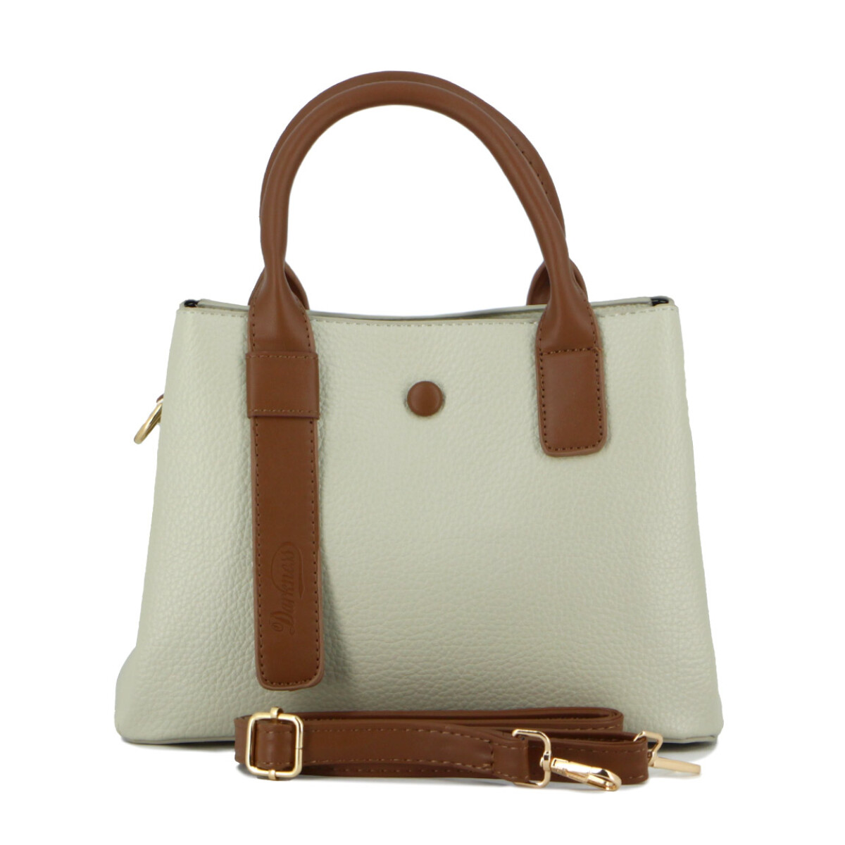 Cartera Mujer Darkness Con Correa - Beige-marron 