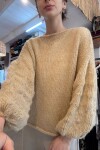 Buzo clásico de lana Beige