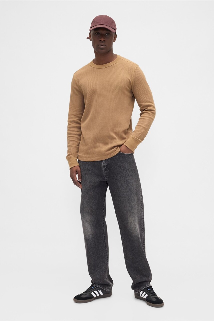Remera Waffle Hombre Ermine 18-1022 Tcx