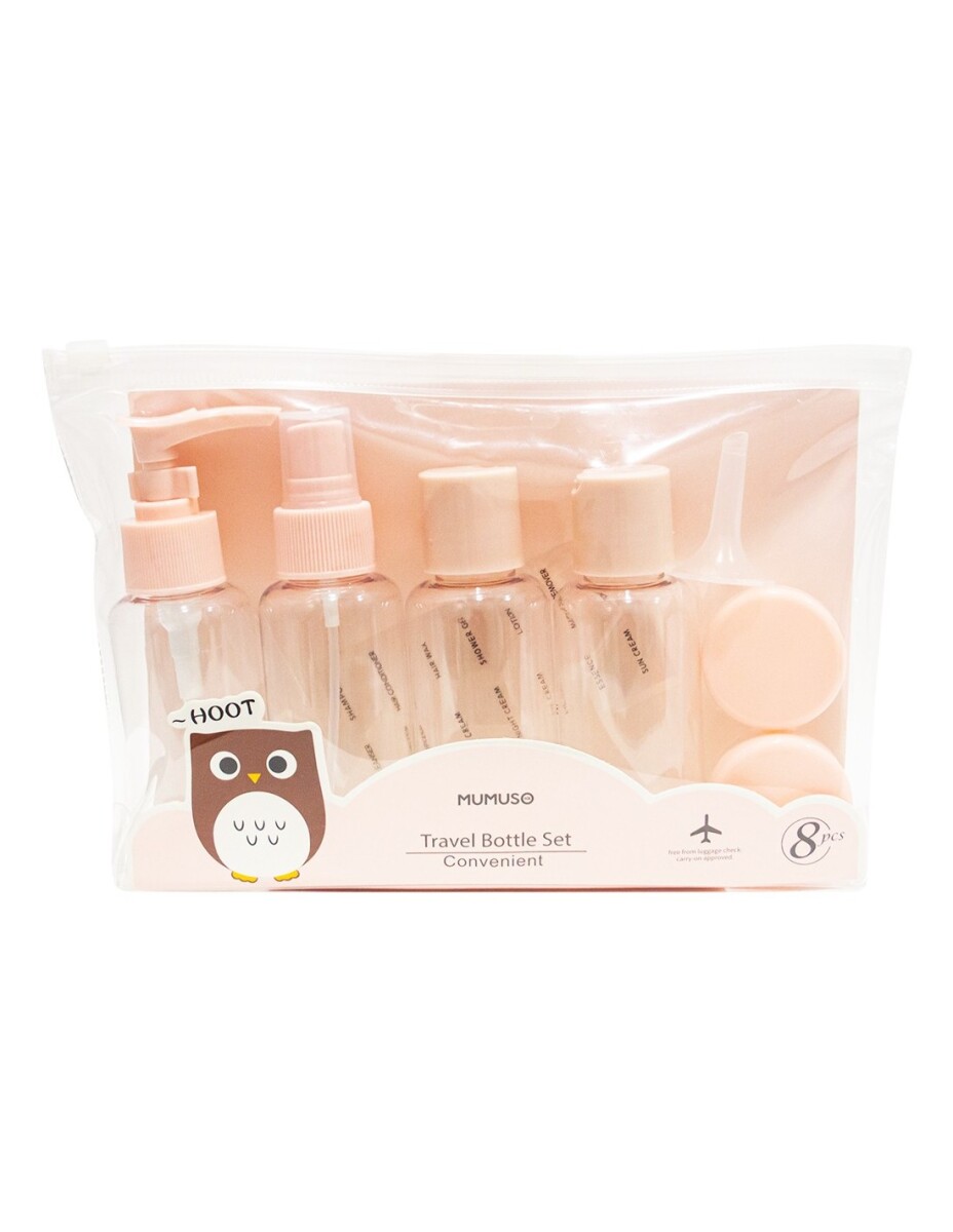 JUEGO DE BOTELLAS DE VIAJE ECOLÓGICO (6PCS) 