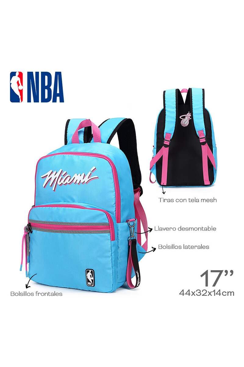 Mochila Miami Heat NBA Turquesa