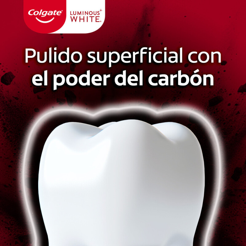 Pasta De Dientes Colgate Luminous W. Carbón Activado 90 Grs. Pasta De Dientes Colgate Luminous W. Carbón Activado 90 Grs.