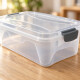 Set x3 Caja organizadora 6 lts de plástico reforzada TRANSPARENTE