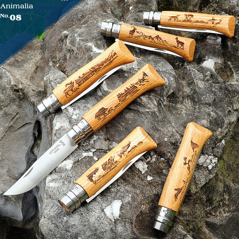 Navaja Opinel Animalia Ciervo N°8 Acero Inoxidable Navaja Opinel Animalia Ciervo N°8 Acero Inoxidable