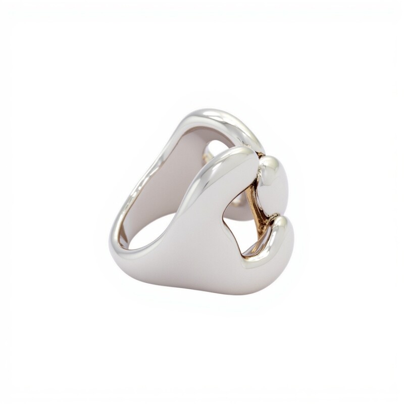 Anillo Moño-Plata 925 Inflada-Sin Piedra-AN3031 sinpiedra