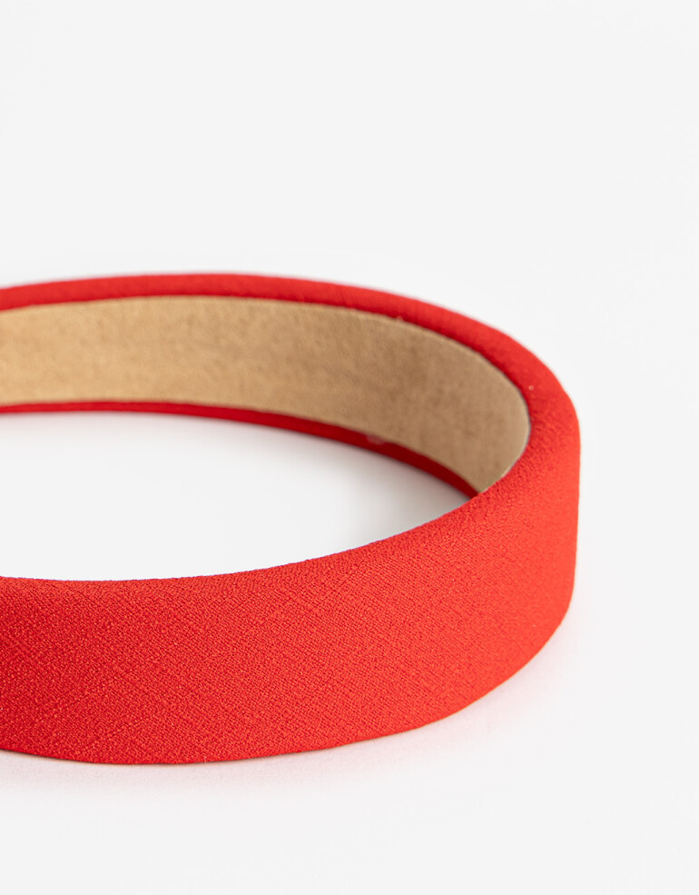 Vinchas Rígidas Estampados Vincha Rígida Puffy Rojo - Rojo Cereza