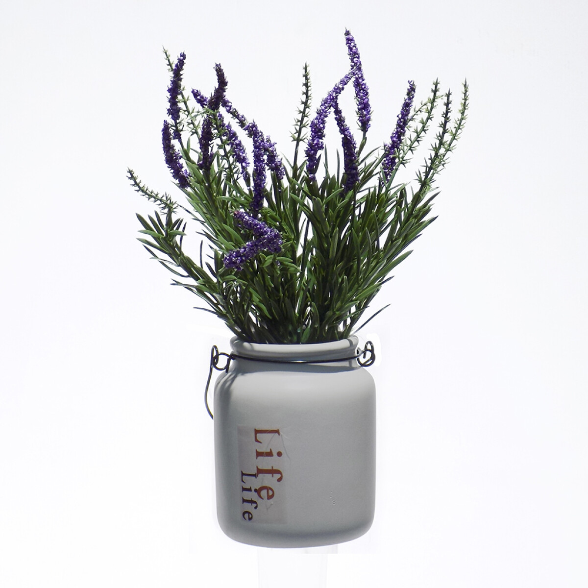 MACETA PEQUEÑA LAVANDA ARTIFICIAL — Deco Hogar