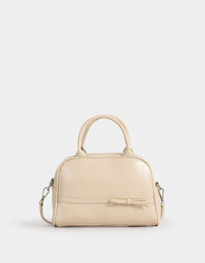 Bowling Cartera Bowling Con Lazo - Marron Beige