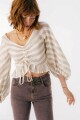 Top Zeia Rayas Beige