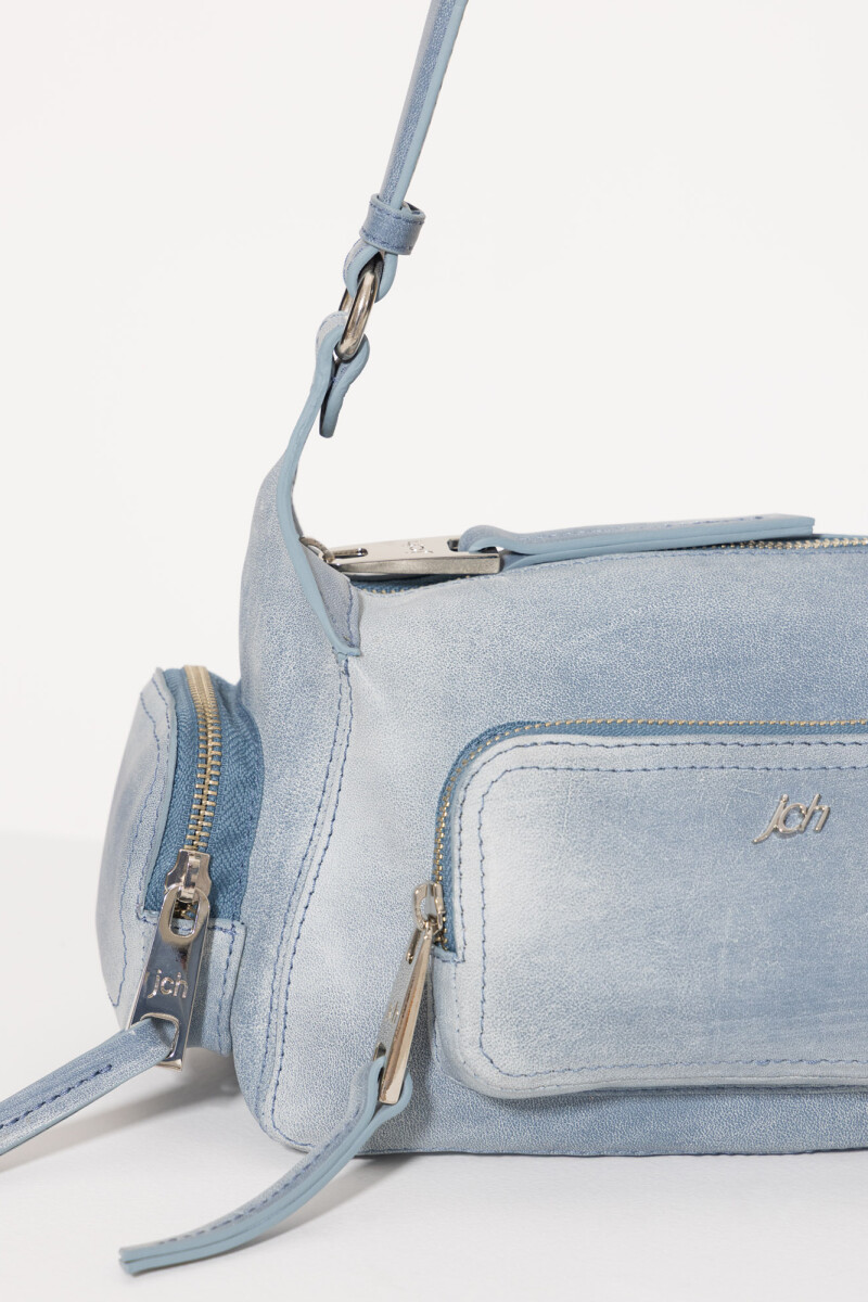 BANDOLERA STONE Celeste