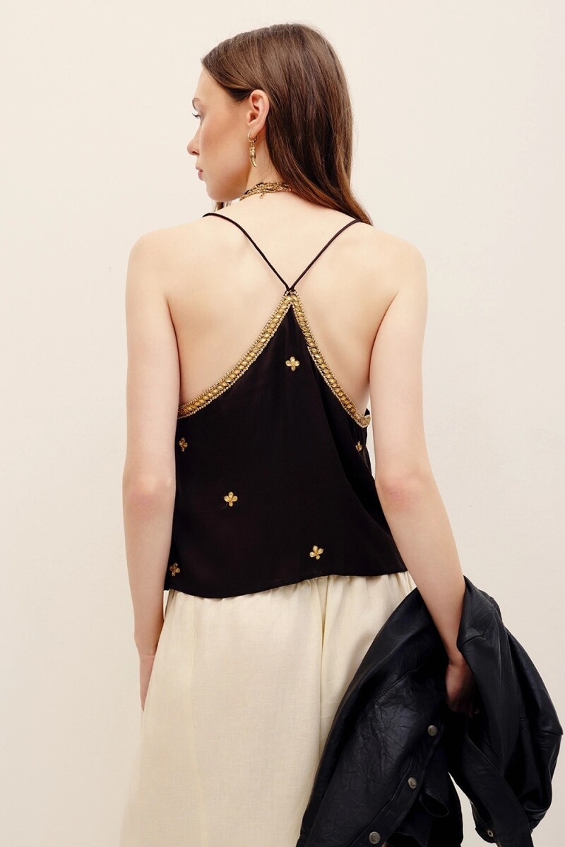 TOP CHARLOTTE RAJASTHAN Negro