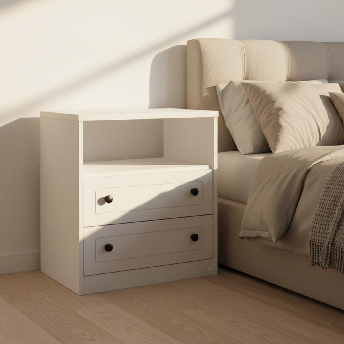 MESA DE LUZ - MDF BLANCO AMERICANO PLUS 