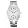 Reloj análogo en acero Q&Q caballero Blanco