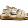 SANDALIA MECHA 5112 Blanco Mate