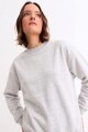 Buzo deportivo clásico escote redondo - UNISEX Gris melange claro
