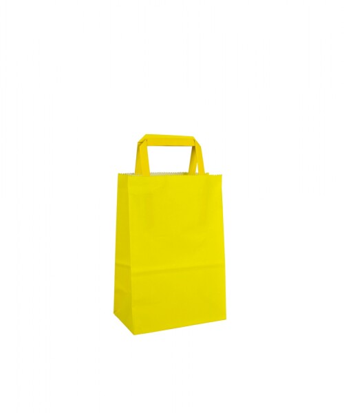 Bolsa lisa acuario 14x08x20 cm AMARILLO