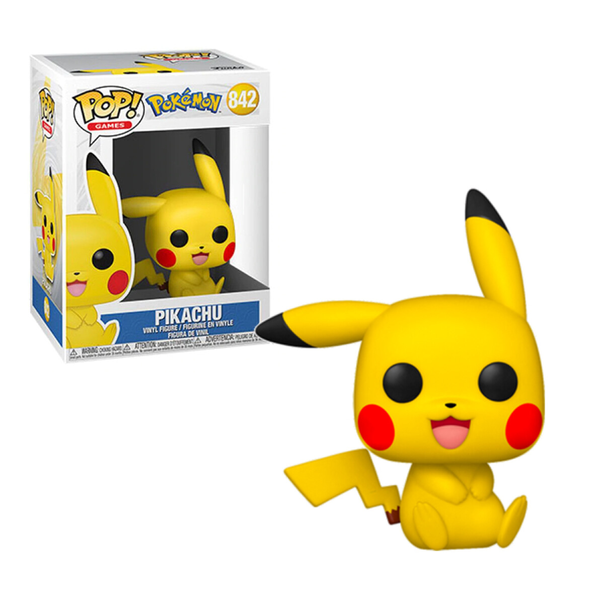 Pikachu Sentado · Pokemon - 842 