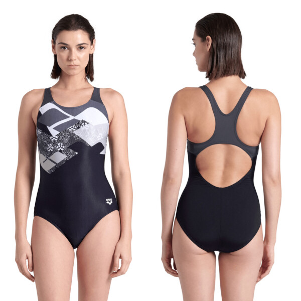 Malla de Entrenamiento para Natación Mujer Arena Women's Logo Kikko Swimsuit Negra