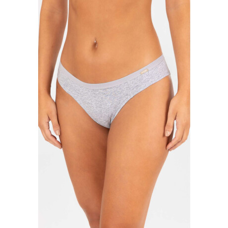 Bikini cotton Gris melange
