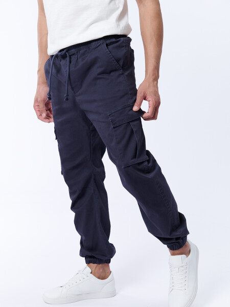Pantalón cargo jogger Azul